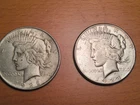New Listing1922 and 1923  Peace Dollars Bullion Silver $1 USA