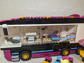 LEGO  Friends #41106 POP STAR TOUR BUS Livi Stephanie Mia Incomplete 