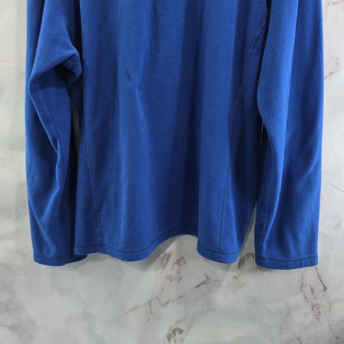 Rei Co Op Pullover Mens XL Royal Blue Fleece Quarter Zip Mid Layer Lightweight - Picture 7 of 10