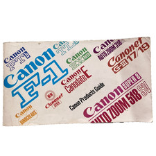 Canon Camera Booklet Products Guide Catalog F-1 FT TL Canodate G-III Binoculars