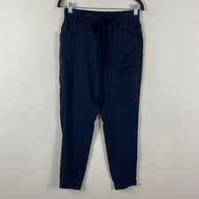 Banana Republic Heritage Tencel Utility Jogger Pants Womens 4 Flowy Navy Blue