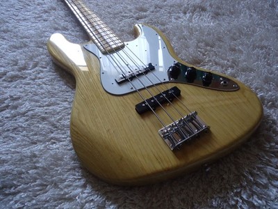 1999 Fender CIJ Japan 75 US Vintage Reissue Ash Jazz Bass Natural Gloss .