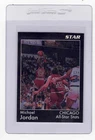 Michael Jordan 1991 Star Co. Chicago Bulls NBA Basketball 3 of 5 Card #23 Black