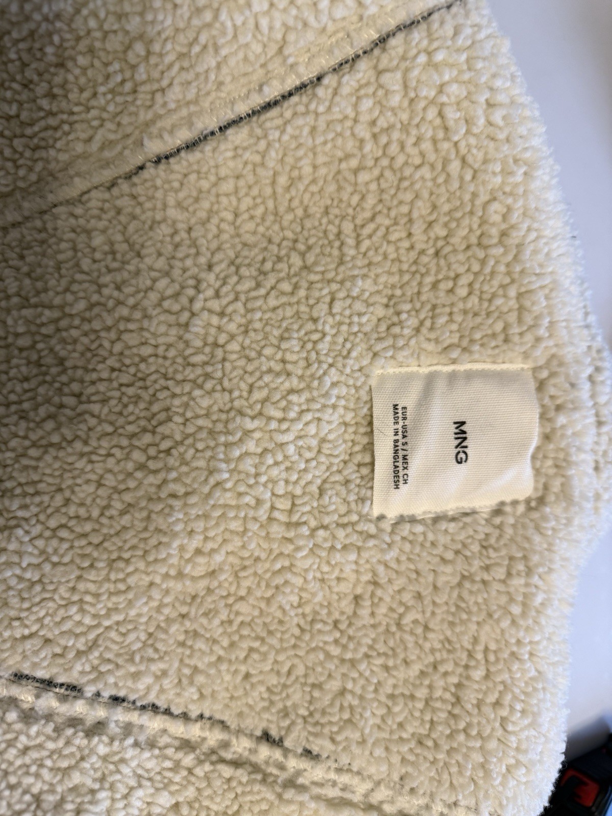 Mango OVERSIZED SHEARLING-EFFECT JACKET-small Siz… - image 6