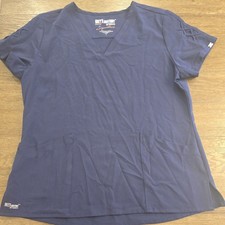 Greys Anatomy Signature Scrub Top Navy Blue L