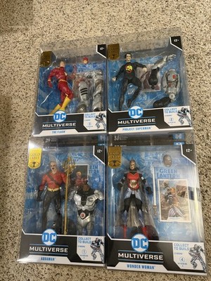 McFarlane Toys DC Multiverse Gold Label Flashpoint Cyborg BAF Set unopened