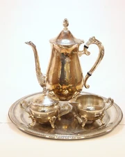 International Silver company silver plate tea service