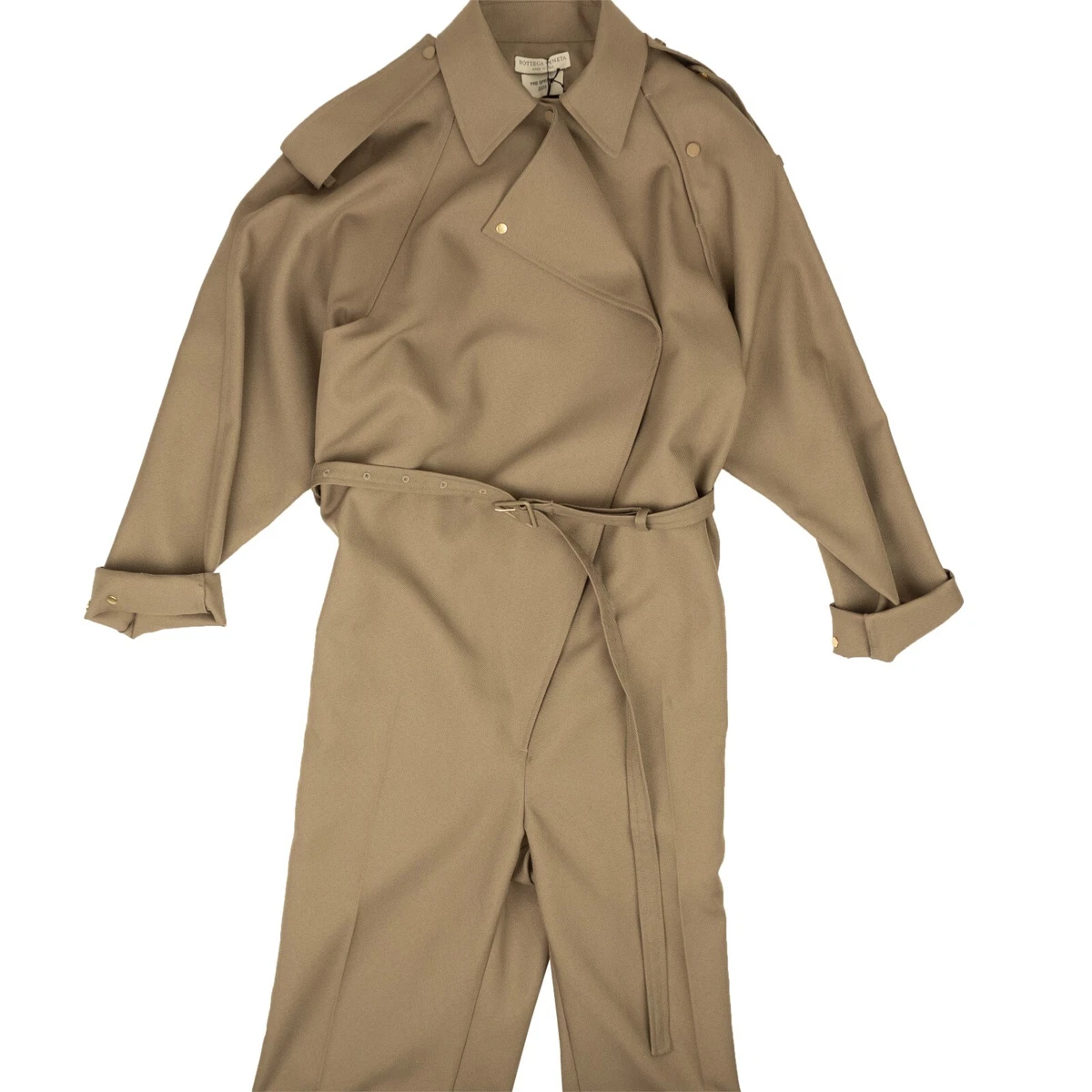 NWT BOTTEGA VENETA Dark Sand Jumpsuit Size 6/42 $3000