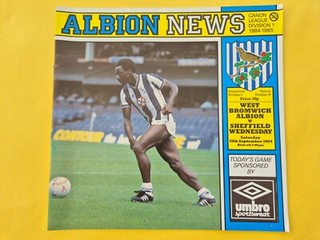 15/9/1984 West Bromwich Albion v Sheffield Wednesday Football Programme; Div 1