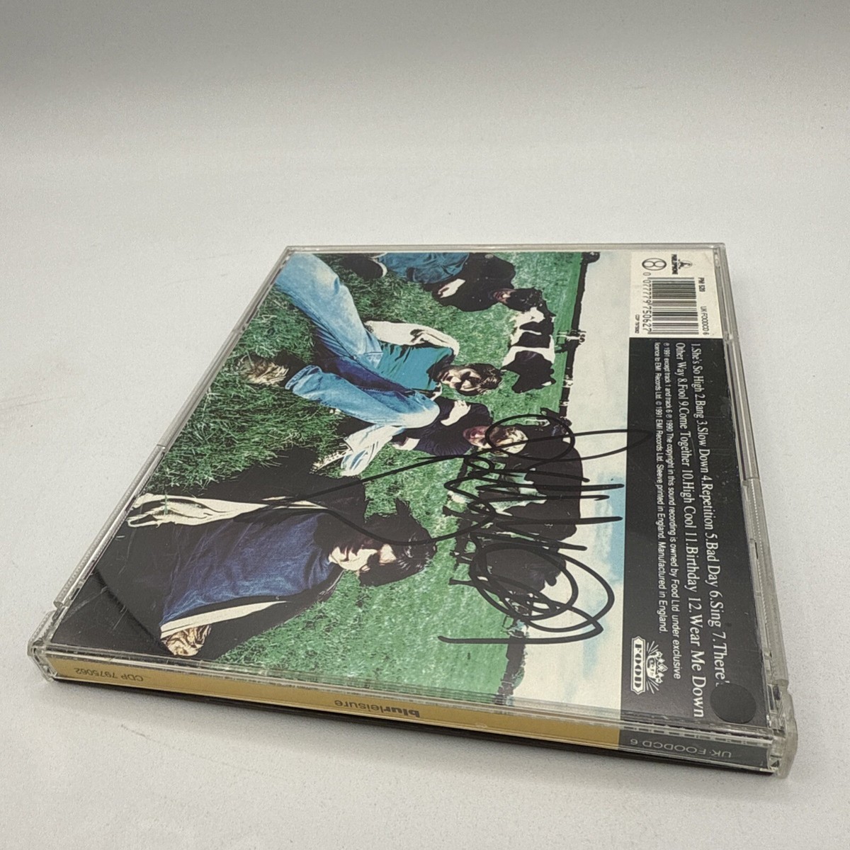 BLUR Leisure CD 1991 EMI Records Damon ALBARN (Gorillaz) Signed