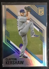 2021 Panini Chronicles Elite Gold 7/25 Clayton Kershaw #42 LA Dodgers