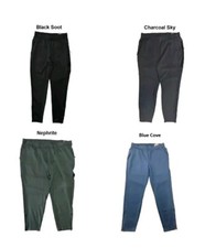 Member's Mark Men's Elastic Waist Side Zip Pocket TECH KNIT Pant With Zip Bottom