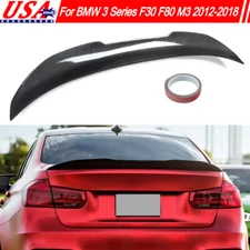 For BMW F80 M3 15-18 F30 12-18 PSM HighKick Duckbill Trunk Spoiler Carbon Style