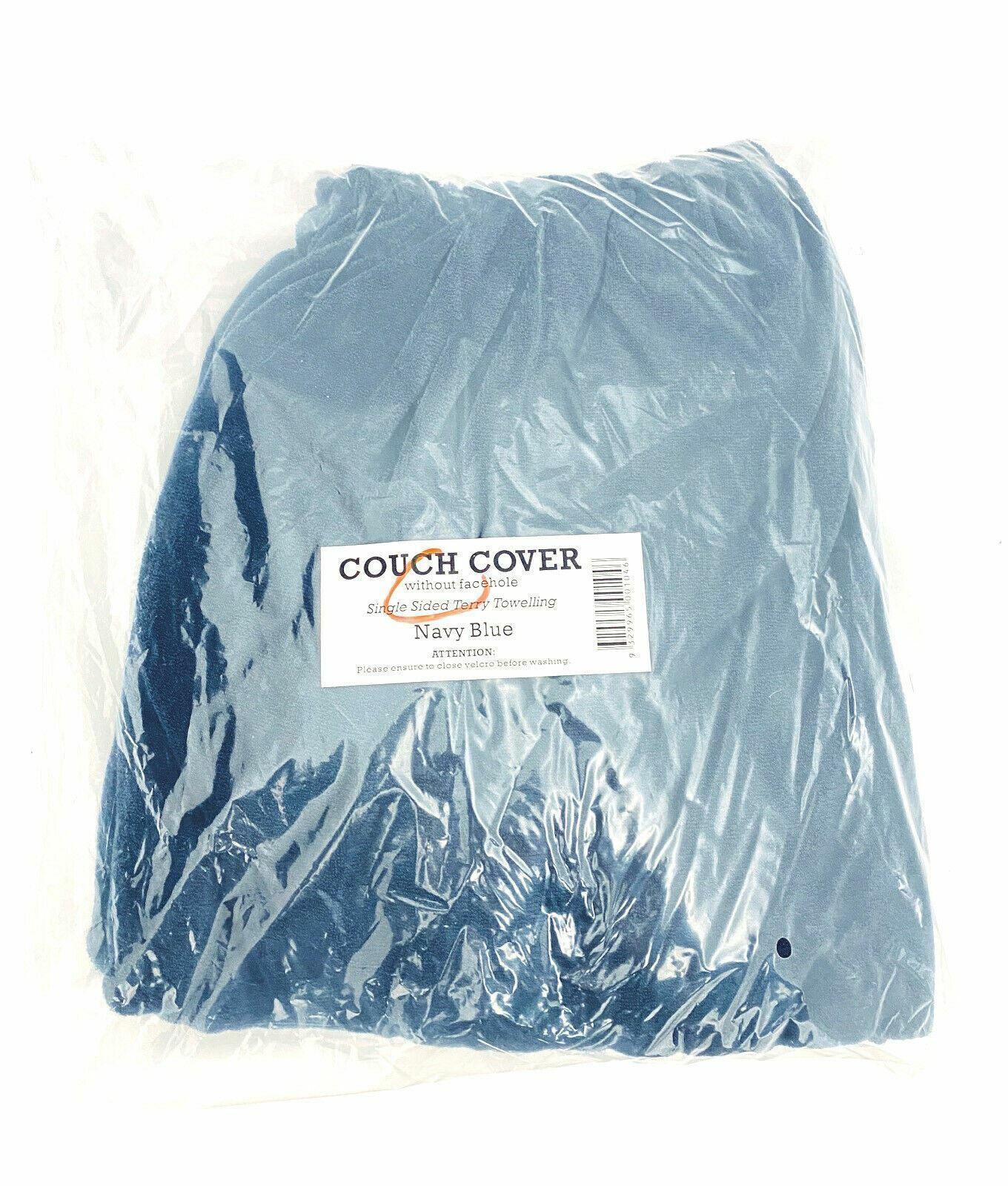 Navy Blue Towelling Cover Without Facehole for Massage Table Beauty Bed