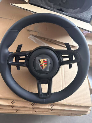 Porsche 911 991 Carrera 718 Cayman Boxster Cayenne Macan Leather Steering Wheel