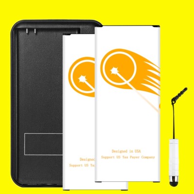 High Grade 2x 7220mAh Battery Charger f Samsung Galaxy Note 4 4G LTE N910F NEW