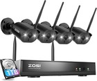 4 Camaras De Seguridad Wifi Exterior 1080P Inalambrica Con Vision Nocturna Video