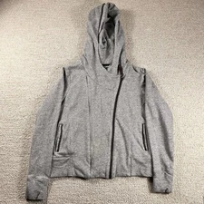 Lole Activewear Double Zip Fleece Jacket Grey Women’s Size Large