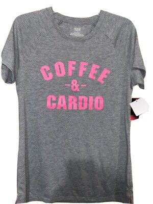 Zone Pro Shirt Woman's Gray Graphic Short Sleeve Shirt COFFEE