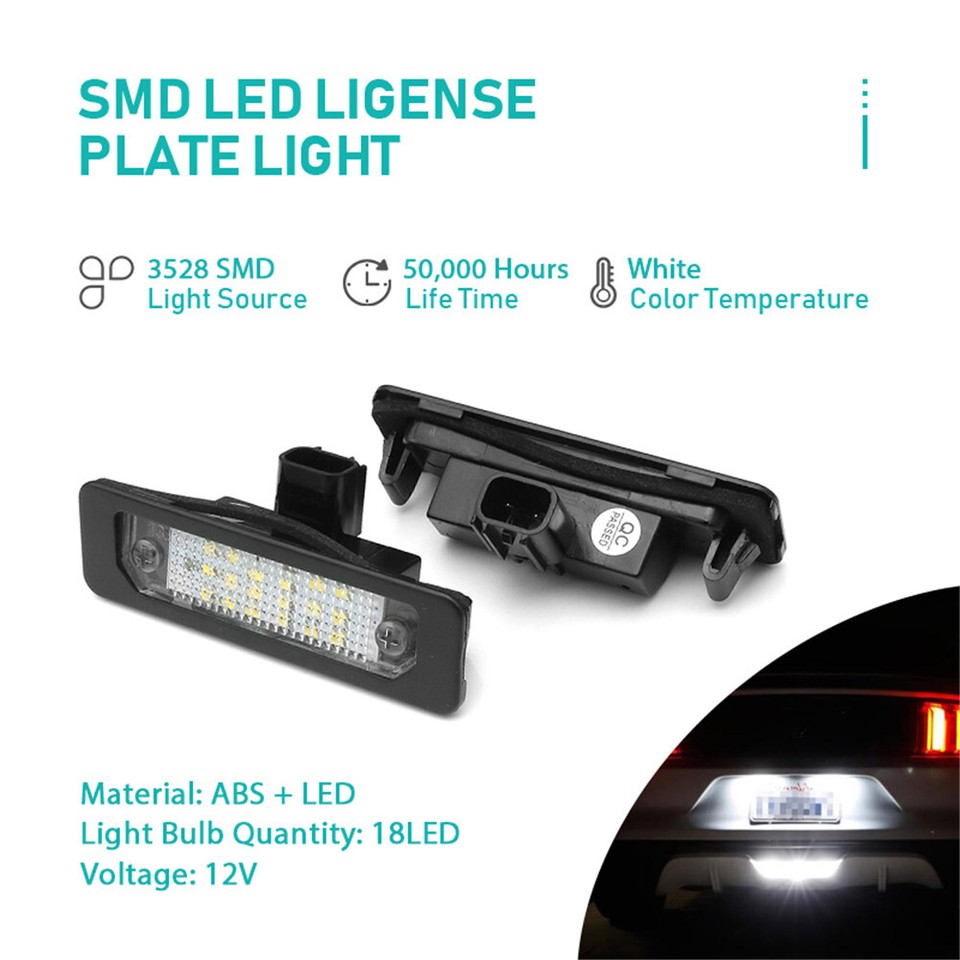 Fit Ford Mustang Car Rear Number License Plate Light Tail Bulb Assembly