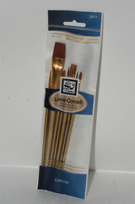 Loew Cornell 2077 TAKLON Painter Brushes SERVING THE ARTIST CERAMIST & HOBBYIST