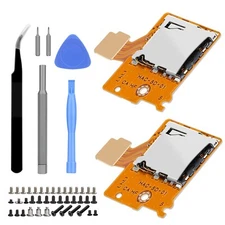 2pcs Micro SD Card Slot Socket Reader Replacement for Nintendo Switch HAC-SD-01