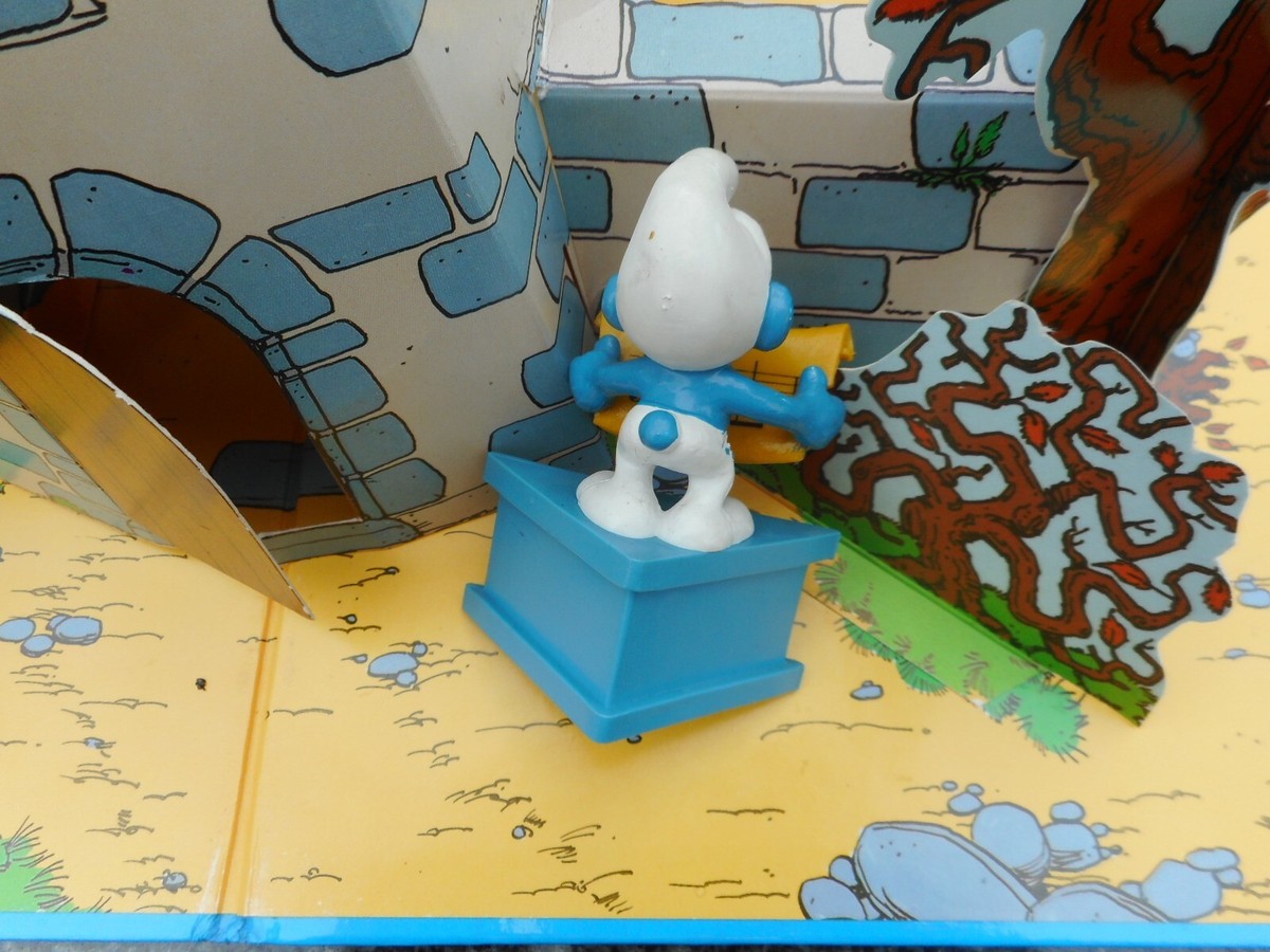 socle jaune franças Schtroumpf au carnaval smurf ptufo puff