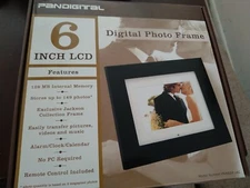 NEW Pandigital 6" LCD Digital Picture PHOTO Frame 128MB REMOTE CONTROL USB A/C