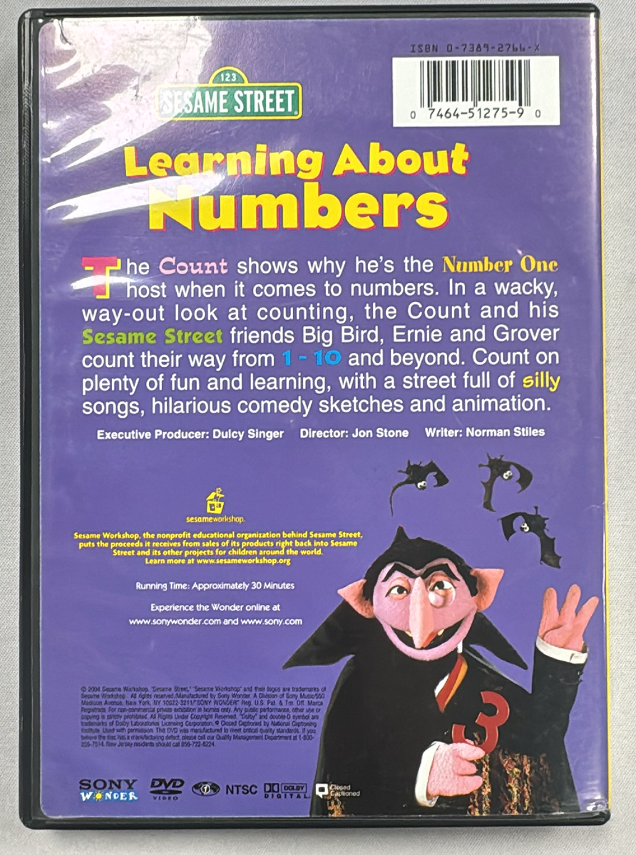 Sesame Street - Learning About Numbers (DVD, 2004) (B137-52