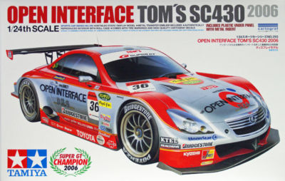 絶版 タミヤ 1/24 オープンインターフェイス Lexus SC 状態良好 Tamiya 24293 1/24 Scale Model Kit Toyota Team TOM's Lexus SC430