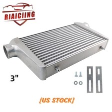 Universal Aluminum Intercooler Overall Size 25 X13 X3 Inletoutlet 3 Inch Us