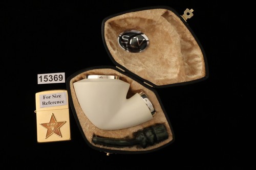 srv Premium - Dublin RC - Reverse Calabash Meerschaum Pipe with case 15369 - Picture 5 of 11