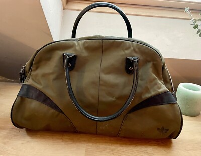 Super RAR Vintage Adidas Sport Bag / Tasche, Oldschool, Olive, Shopper von 2002