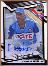 2022 Panini Elite Extra Edition Fraylin Severino Prime Numbers /185 Rookie Auto