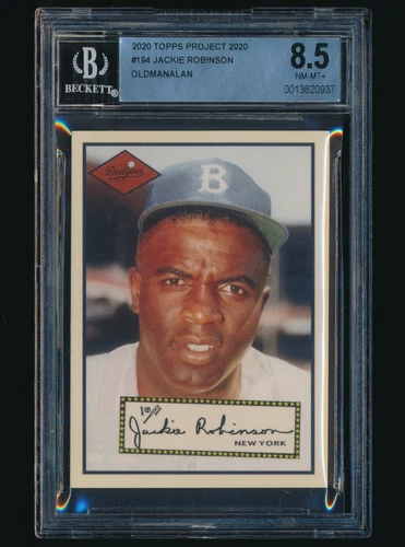 2020 Topps Project 2020 #194 Jackie Robinson by Oldmanalan 1952 BGS 8.5 PR:3268