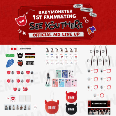 BABYMONSTER 1st Fanmeeting SEE YOU THERE Official MD Authentic K