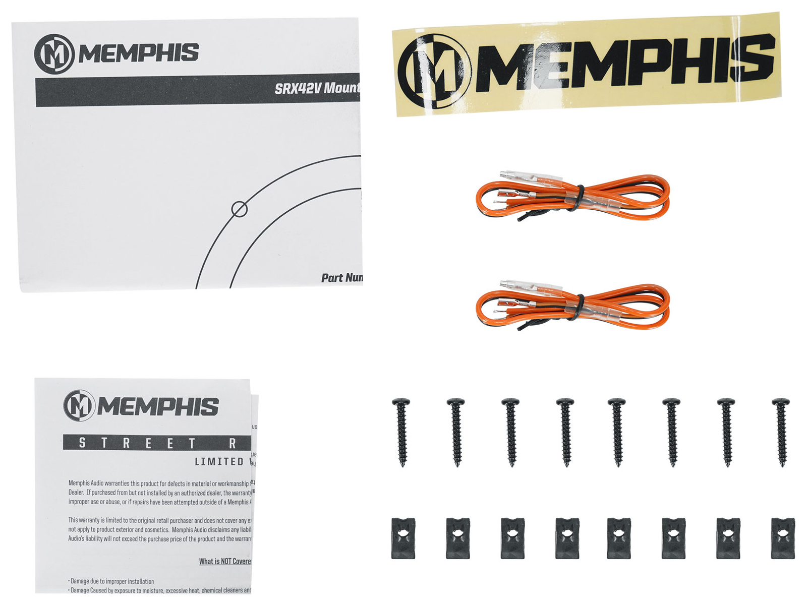 4 Memphis Audio SRX42V - 4 тонких автомобильных стереодинамика мощностью 60 Вт