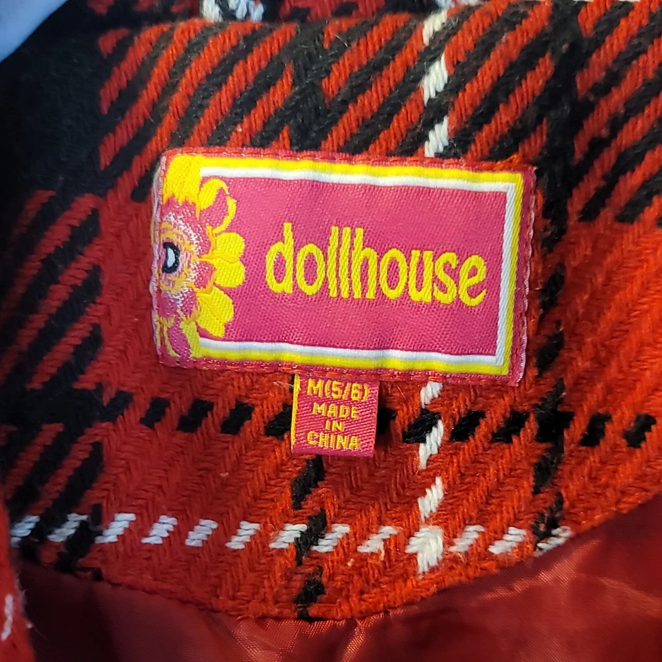 Abrigo retro estilo vintage años 60 5 a 6 años nuevo con etiquetas abrigo ligero de puntada revestida para casa de muñecas Foto 3 de 4