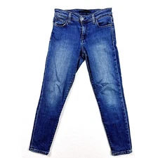 Joe's Jeans The Icon Size 25 Mid Womens Rise Skinny Crop Blue