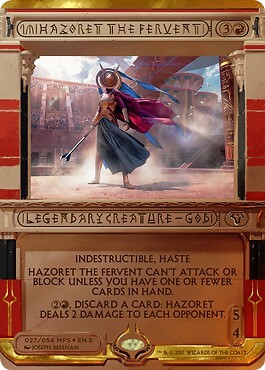 MtG Masterpiece Hazoret the Fervent #27 [FOIL - Amonkhet