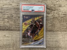 2019-20 Panini Select Zion Williamson Courtside #297 Gold Wave Prizm RC PSA 10