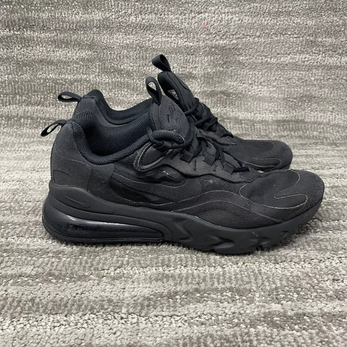 Nike GS Air Max 270 React Triple Black