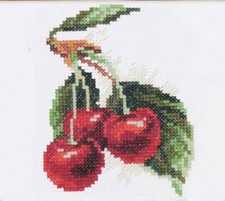 "Cherry" Unprinted Counted Funny Needlework Cross Stitch Kit Magic Needle 31-01