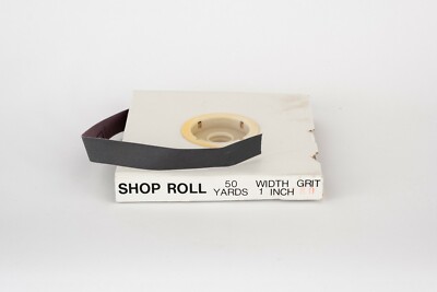 1'' x 50 Yd Aluminum Oxide Emery Cloth Sandpaper Shop Rolls - 180 Grit