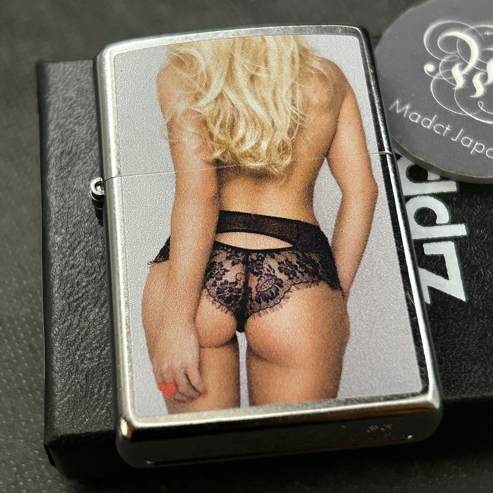 Sexy Girl Blonde Color Hair Silver Regular Case Japan