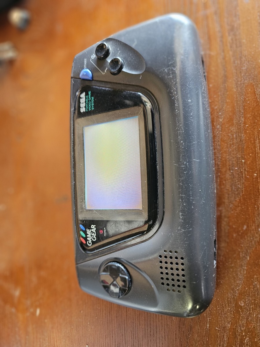 Sega Game Gear With Detachable Battery Pack Power On For Parts | eBay