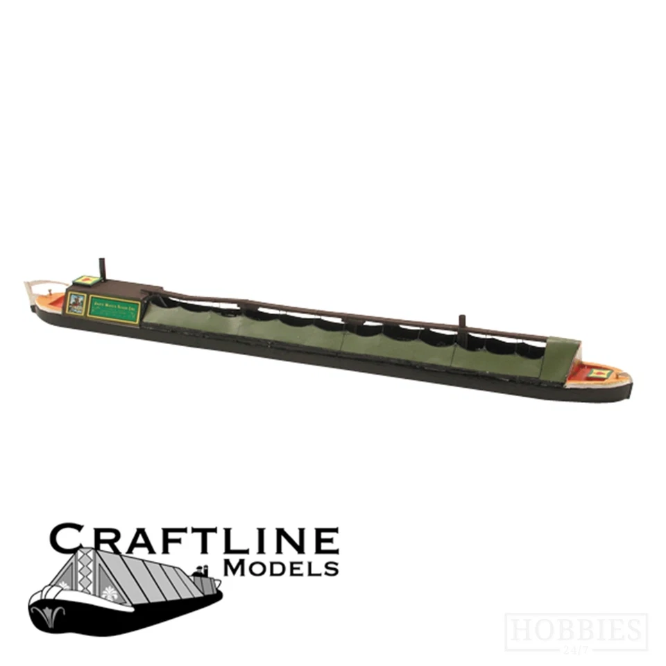 Craftline Canal Narrow Boats Models 1:76 Scale OO Gauge Coal Tug Holiday Boat