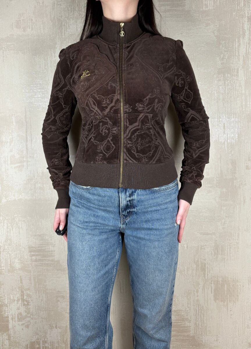 Apple Bottoms Vintage Y2K Brown Velour Full Zip Track Top Apple Bottoms Vintage Y2K Brown Velour Full Zip Track Top