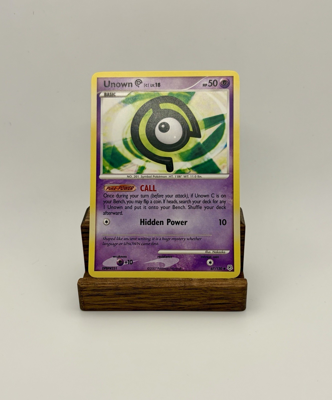 Pokemon Diamond & Pearl - Unown C 67/130 Uncommon Card TCG