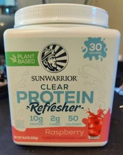 SunWarrior Clear Protein Refresh - Raspberry (14.8 Oz. / 30 Servings) Refreshing